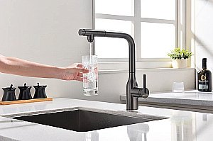 Смеситель для кухни Paulmark Viper Vi213105-GM беретта купить в интернет-магазине сантехники Sanbest