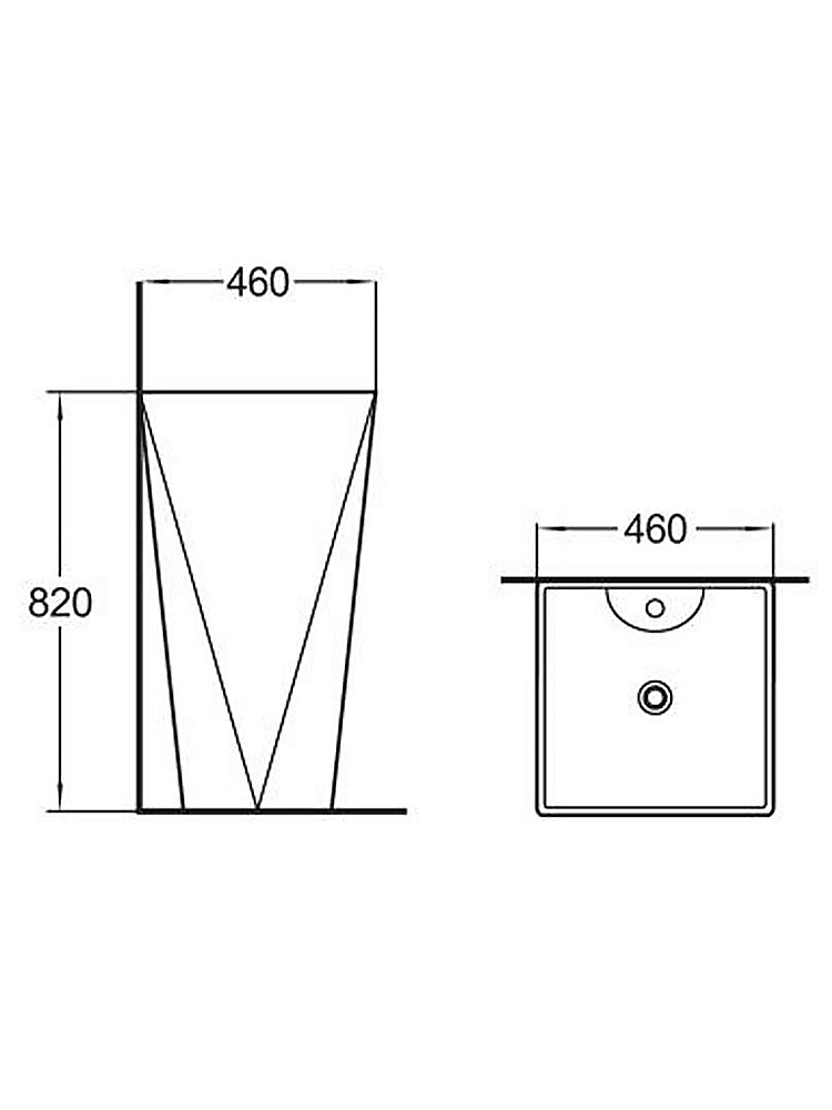Раковина напольная WeltWasser Leerbach 10000013336 черная матовая купить в интернет-магазине Sanbest
