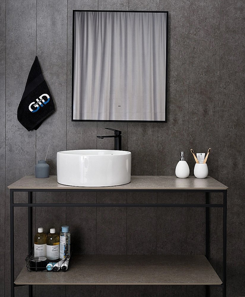 Раковина накладная Gid Esfera 41,5 N9130 51212 белая купить в интернет-магазине Sanbest