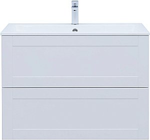 Тумба с раковиной Aquanet Терра 90 белый матовый для ванной в интернет-магазине Sanbest