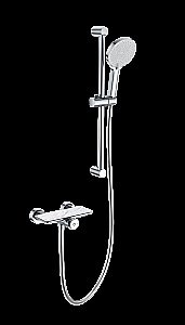 Смеситель для душа с гарнитуром WONZON & WOGHAND ClickPlate, Хром (WW-B2052-A-CR) купить в интернет-магазине сантехники Sanbest