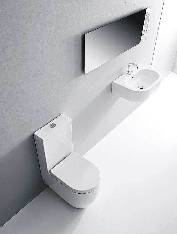 Унитаз напольный Kerasan Flo 3117 белый, с бачком купить в интернет-магазине Sanbest