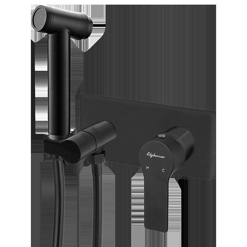 Гигиенический душ Elghansa Berkshire 15Q0943-Black (Set-824) черный купить в интернет-магазине сантехники Sanbest