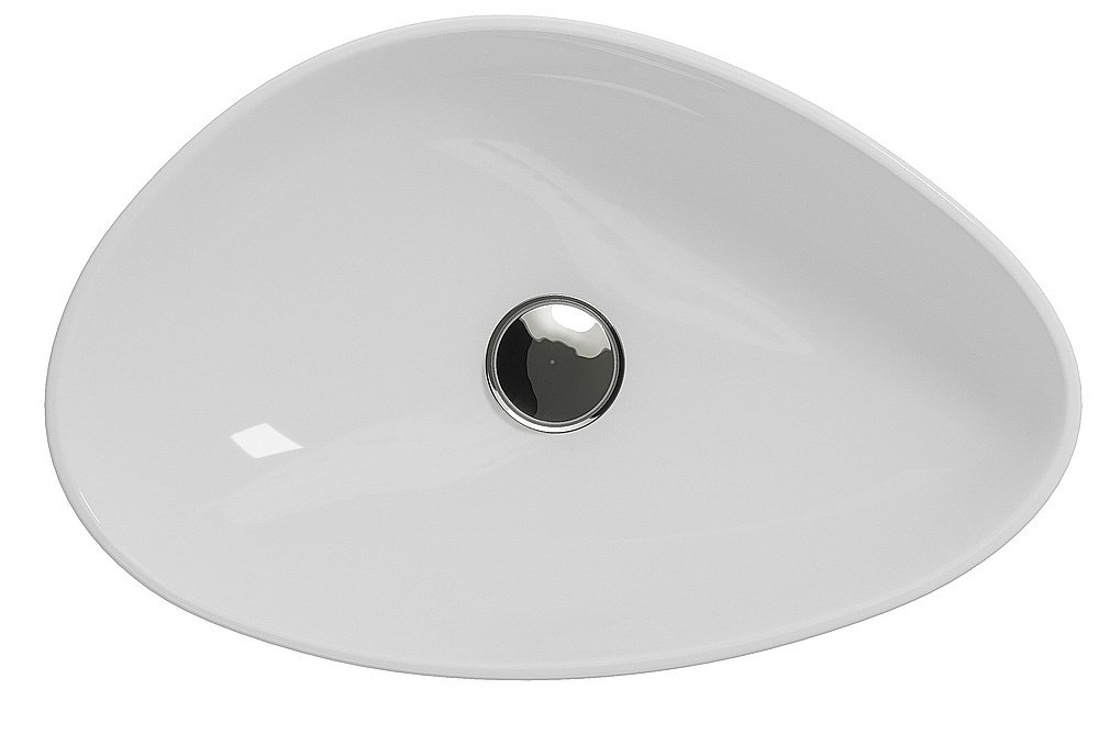 Раковина накладная Cersanit MODUO 57 63571 белая купить в интернет-магазине Sanbest