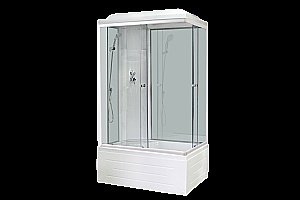 Душевая кабина Royal Bath RB8100BP6-WT 100x80 профиль белый/стекло прозрачное купить в интернет-магазине Sanbest