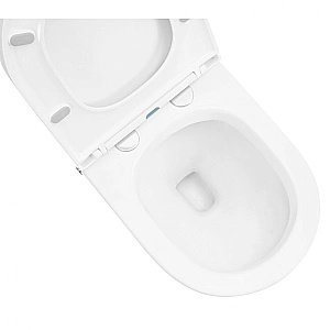 Унитаз подвесной Abber Bequem AC1108P белый, с крышкой микролифт, безободковый купить в интернет-магазине Sanbest