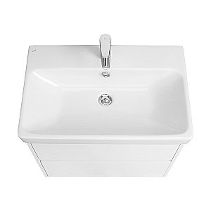 Тумба с раковиной Акватон Сканди 70 белая для ванной в интернет-магазине Sanbest