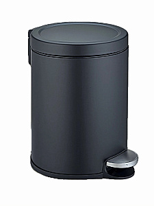 Ведро для мусора WeltWasser Lora 10000013407 черное матовое купить в интернет-магазине сантехники Sanbest
