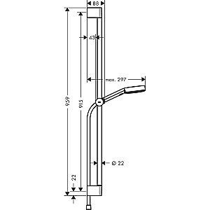 Душевой гарнитур Hansgrohe Pulsify Relaxation 24170000 хром купить в интернет-магазине сантехники Sanbest