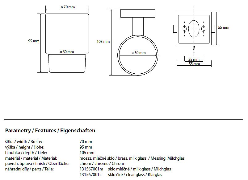 Стакан для зубных щеток Bemeta Beta 132110012 купить в интернет-магазине сантехники Sanbest