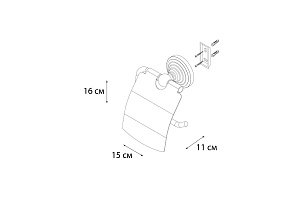 Держатель туалетной бумаги FIXSEN RETRO FX-83810 купить в интернет-магазине сантехники Sanbest