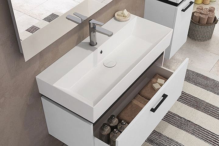 Раковина ISVEA SistemaZ Frame 90 10SF50090SV белая купить в интернет-магазине Sanbest