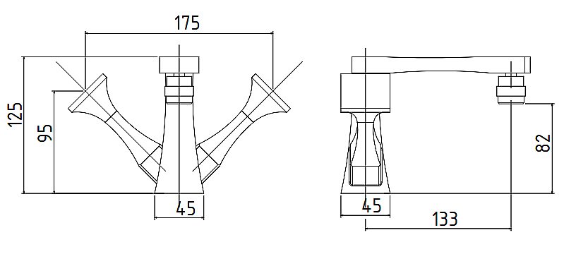 Смеситель для биде Migliore Opera ML.OPR-6044 хром купить в интернет-магазине сантехники Sanbest