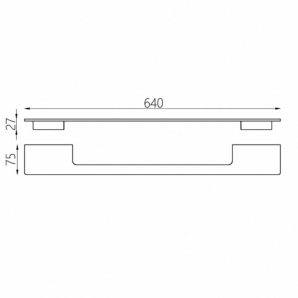 Полотенцедержатель Abber Funktion AA1157 хром купить в интернет-магазине сантехники Sanbest