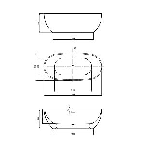 Ванна акриловая Vincea VBT-408 170x81 белая купить в интернет-магазине Sanbest