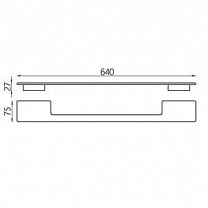 Полотенцедержатель Abber Funktion AA1157 хром купить в интернет-магазине сантехники Sanbest