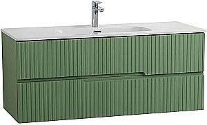 Тумба с раковиной Cezares DUET-N 120 DUET-N-1200-2C-SO-PS-P фисташковый софт для ванной в интернет-магазине Sanbest