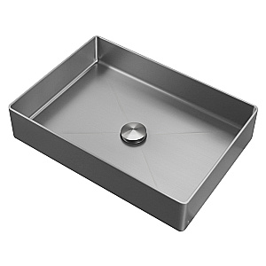 Раковина накладная ABBER Wasser Kreis 51 AF2400SP сатин купить в интернет-магазине Sanbest