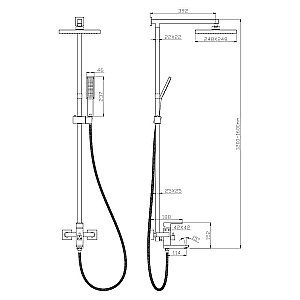 Душевая система Olive's Granada 05511GN купить в интернет-магазине сантехники Sanbest