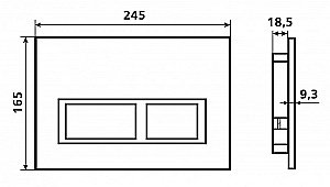 Кнопка для инсталяции Esbano PRK-12MB купить в интернет-магазине сантехники Sanbest