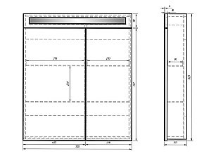 Шкаф зеркальный Dreja Uni 70 купить в интернет-магазине сантехники Sanbest