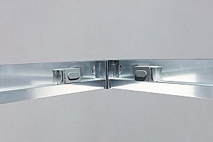 Душевой уголок Cezares Momento 100x100 MOMENTO-A-2-100-C-Cr стекло прозрачное/профиль хром купить в интернет-магазине Sanbest