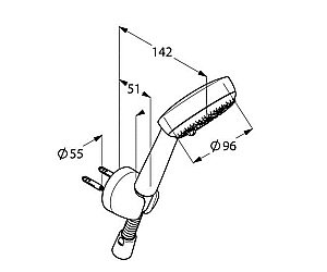 Душевой гарнитур Kludi Logo 680300500 купить в интернет-магазине сантехники Sanbest