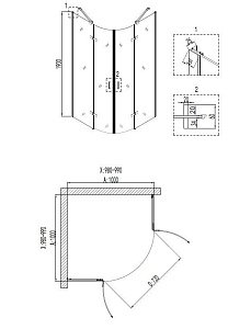 Душевой уголок Niagara Nova NG- 6616-08 100x100 купить в интернет-магазине Sanbest