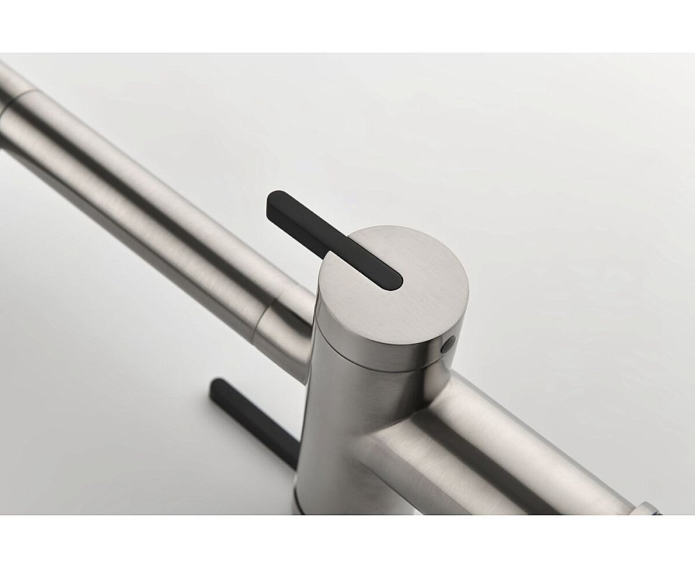 Смеситель для кухни Paulmark Gravity Gr213888-BS нержавеющая сталь купить в интернет-магазине сантехники Sanbest