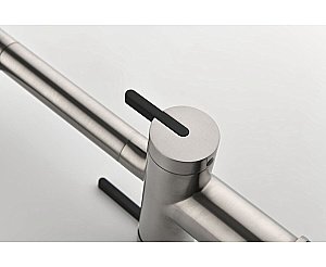 Смеситель для кухни Paulmark Gravity Gr213888-BS нержавеющая сталь купить в интернет-магазине сантехники Sanbest