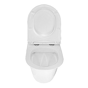 Унитаз подвесной Azario Felice AZ-0051 белый, безободковый, с крышкой микролифт купить в интернет-магазине Sanbest