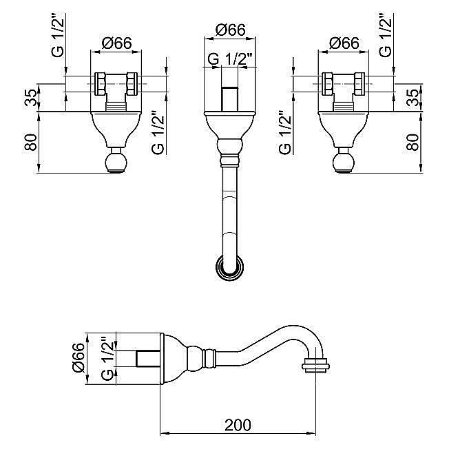 Смеситель для раковины Webert Dorian DO750404010 купить в интернет-магазине сантехники Sanbest