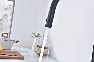 Смеситель для кухни Paulmark Galant Ga213077-AN антрацит матовый купить в интернет-магазине сантехники Sanbest