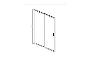 Душевой уголок Aquatek Ария 90х120 стекло прозрачное/профиль черный матовый купить в интернет-магазине Sanbest