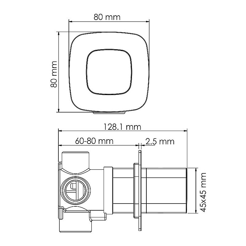 Дивертор Wasserkraft Nuthe A265 3 выхода, черный матовый для смесителя в интернет-магазине сантехники Sanbest