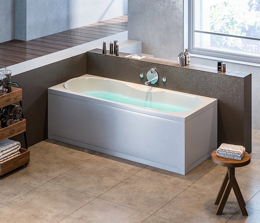 Ванна акриловая BAS Рио 170х75 З 00147 белая купить в интернет-магазине Sanbest