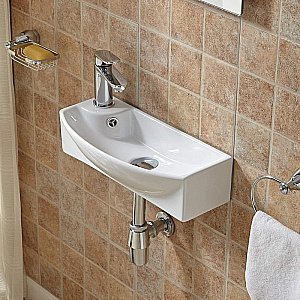 Раковина подвесная WeltWasser WW AISBACH 7946 GL-WT 45,5 белая купить в интернет-магазине Sanbest