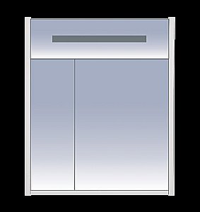 Зеркальный шкаф Misty Джулия 65 красный купить в интернет-магазине сантехники Sanbest