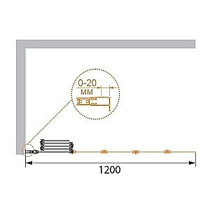 Шторка для ванны Cezares PRATICO-V-5 120x140 купить в интернет-магазине Sanbest