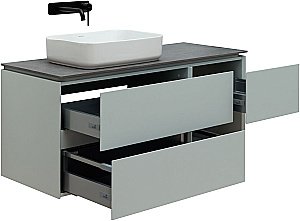 Тумба с раковиной Allen Brau INFINITY 120 папирус матовый для ванной в интернет-магазине Sanbest