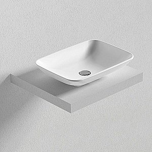 Раковина накладная Bien Harmony 54 HRLG05401FD0W5000 белая купить в интернет-магазине Sanbest