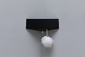 Полка угловая Aquanet Магнум 302225 28 черная матовая купить в интернет-магазине сантехники Sanbest