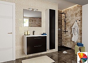 Тумба с раковиной Эстет Vegas 80 любой цвет тумбы и раковины под заказ для ванной в интернет-магазине Sanbest