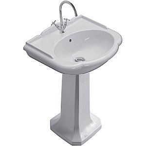 Раковина на пьедестале Globo Paestum 71 1 отверстие, белая купить в интернет-магазине Sanbest