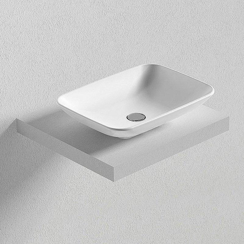 Раковина накладная Bien Harmony 54 HRLG05401FD0W5000 белая купить в интернет-магазине Sanbest