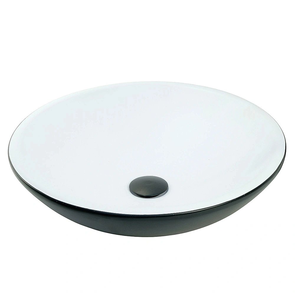 Раковина накладная Migliore ARENA 31398 белая/черная матовая купить в интернет-магазине Sanbest