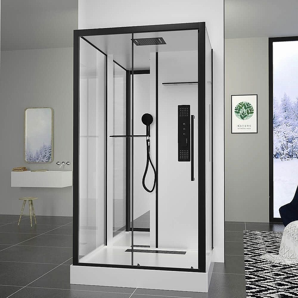 Душевая кабина Black & White Galaxy G8028 115x90 купить в интернет-магазине Sanbest