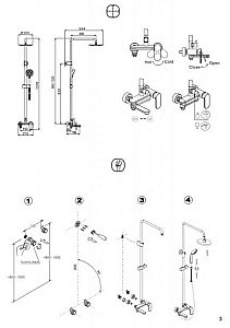Душевая система Bravat OPAL F6125183CP-A2-RUS купить в интернет-магазине сантехники Sanbest