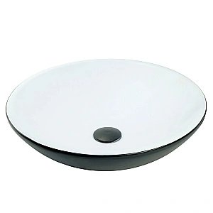 Раковина накладная Migliore ARENA 31398 белая/черная матовая купить в интернет-магазине Sanbest