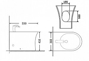 Биде Agger AT01300 купить в интернет-магазине Sanbest
